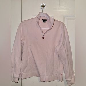 Eddie Bauer 1/4 zip sweater pink